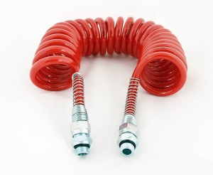 PRZEWÓD PNEUMATYCZNY SPIRALNY SILIKONOWY CZERWONY