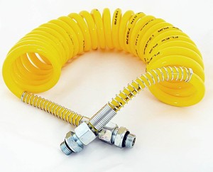 PRZEWÓD PNEUMATYCZNY SPIRALNY SILIKONOWY ŻÓŁTY