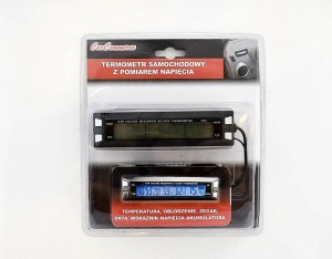 TERMOMETR WEWNĘTRZNO ZEWNĘTRZNY 5W1 12V  61741