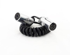 Przewód spir.el.N cienki zwój wtycz.met