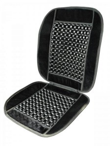 Mata koralik obszyta sznurkiem/ welur