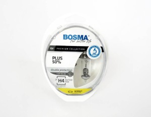 ŻARÓWKI BOSMA PLUS 50% 12V 60/55W P43T H4 3929
