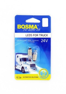 ŻAR. 24V 1xLED BA9s WHITE WIDE VIEWING /7958/