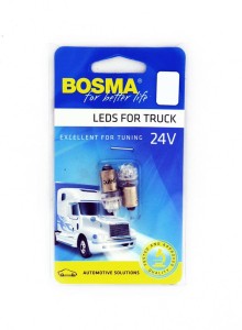 ŻARÓWKA 24V 4xLED BA9s WHITE 2pcs /8009/