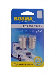 ŻARÓWKA 24V 5xLED BA15s WHITE 2pcs /7255/