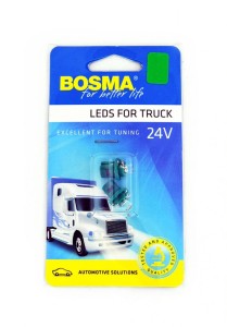 ŻARÓWKA 24V 1xLED B8,5d GREEN 2pcs /7699/