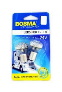 ŻARÓWKA 24 24xLED BA15s WHITE 2pcs 7101