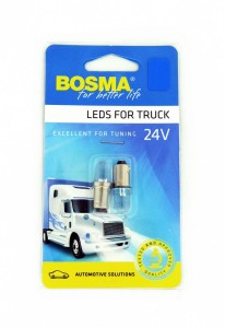 ŻARÓWKA 24V 1xLED BA9s BLUE 2pcs /7583/