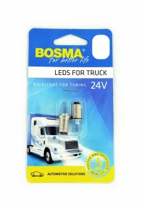 ŻARÓWKA 24V 1xLED BA9s WHITE 2pcs /7606/