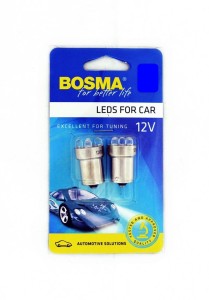 ŻARÓWKA 12V 5XLED BA15S BLUE 2PCS  4537