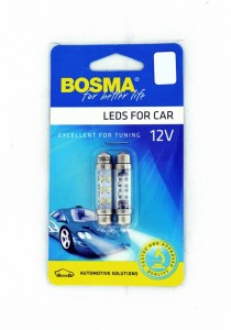 ŻARÓWKA 12V 6xLED SV8,5 WHITE 10X42 2 pcs 2946