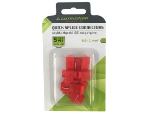 Szybkozłączki elektryczne czerw. 10A 5szt.  86298