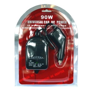Zasilacz laptopowy samochodowy 90W 12V 2LAPDC9001