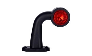 LAMPA OBRYSOWA NA WYSIĘGNIKU, BIAŁO-CZERWONA LD723