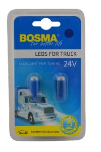 ŻARÓWKA 24V 6xLED T13 BLUE 2pcs /7330/