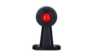 LAMPA OBRYSOWA NA WYSIĘGNIKU, BIAŁO-CZERWONA LD365