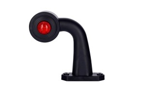 LAMPA OBRYSOWA NA WYSIĘGNIKU, BIAŁO-CZERWONA LD367