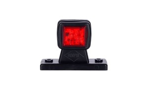 LAMPA OBRYSOWA NA WYSIĘGNIKU, BIAŁO-CZERWONA LD450