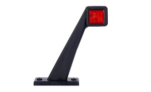 LAMPA OBRYSOWA NA WYSIĘGNIKU, BIAŁO-CZERWONA LD442