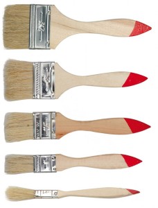 Pędzle malar.5szt.0,5"-2,5" /09950/