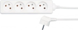 Przedł.el./biały/ 4G Z/U 3m  /72505/