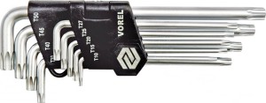 Klucze TORX 9cz. T15-T55 SECURITY/56478