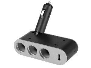 Rozgał.zapalniczki łam. 12/24Vpotrójny z USB 58612