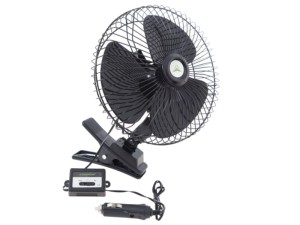 WENTYLATOR OBROTOWY, METALOWY 20cm 12V/21W 86337