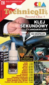 KLEJ SEKUNDOWY CYJANOAKRYLOWY 5g C129
